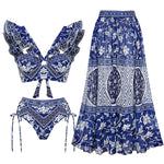 Summer Breeze Halter Ruffle Bikini