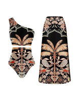 Retro Glam One-Shoulder Bikini Set