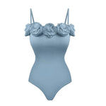 Ocean Bloom Bodysuit Swimsuit Set