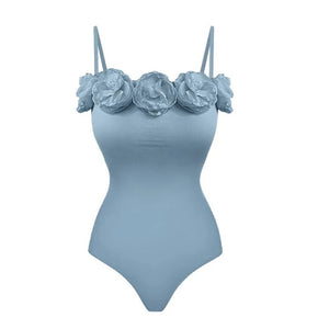 Ocean Bloom Bodysuit Swimsuit Set