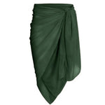 Vintage Deep V Green Swimsuit And Cover up