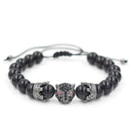 Black Leopard Crystal Eye Bracelet