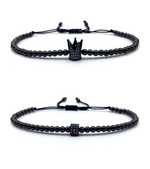 Feel Like a King Crown Cube Bracelet
