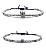Feel Like a King Crown Cube Bracelet