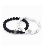 My King My Queen Couple Crown Bracelet
