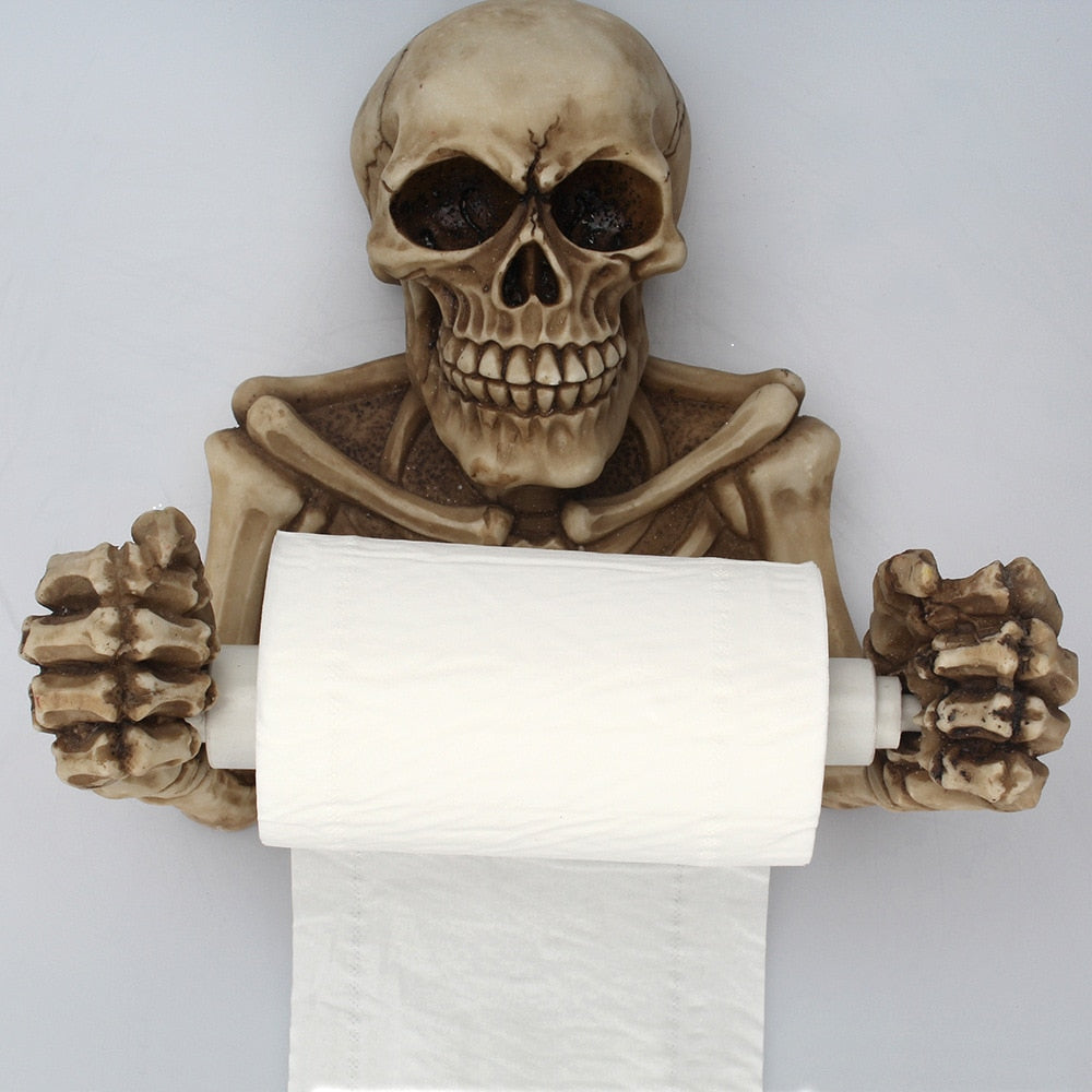 Spooky Skull Toilet Paper Holder