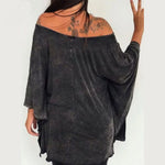 Punk Skull Print Batwing Dress