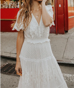 Lace Dream White Maxi Dress
