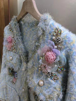 Diamond Bloom Knit Cardigan