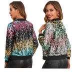 Crystal Shine Round Neck Jacket