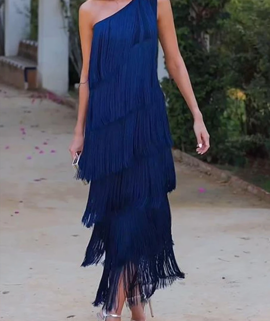 Sultry Ruffled Sexy Beach Party Dress