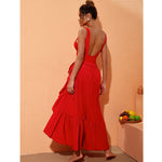 Blossom Red 3D Flower Swim Set with cover up