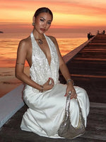 Snow Shimmer Elegance Dress