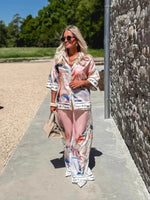 Luxe Breeze Printed Pant Set