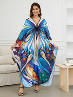 Butterfly Motif Summer Kaftan