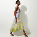 Mauve Garden Floral Drop Swimwear with cover up