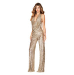 Midnight Glow Halter Sequin Jumpsuit