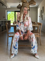 Luxe Breeze Printed Pant Set