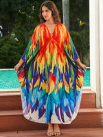Raging Feathers Kaftan