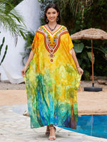 Stone Silk Marble Flow Kaftan
