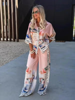 Luxe Breeze Printed Pant Set