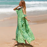 Emerald Boho Beach Kaftan