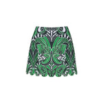 Green Vintage Butterfly Printed Swimwear