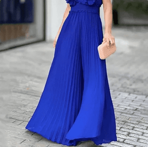 Silhouette Ruffled Backless Jumpsuit