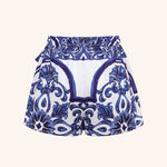 Royal Chic Print Swimwear with cover up