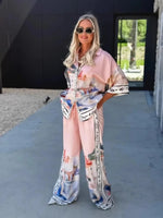 Luxe Breeze Printed Pant Set