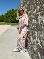 Luxe Breeze Printed Pant Set