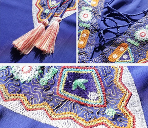 Bohemian Bliss Embroidered Kaftan Dress