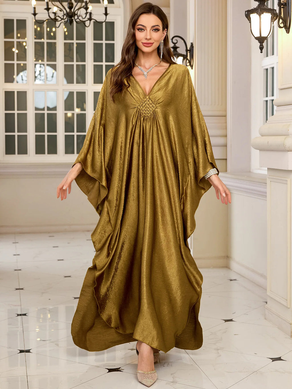 Opulent Gold Luxe Kaftan