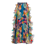 Blue Garden Floral Swimwear with cover up