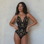 Black Gradient Floral Swim Wear with cover up