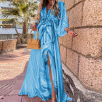 Coastal Cinch Long Kaftan