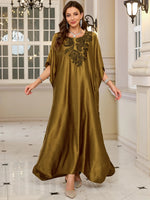 Golden Bloom Luxury Kaftan