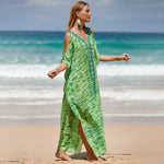 Emerald Boho Beach Kaftan