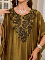 Golden Bloom Luxury Kaftan