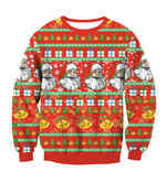 Santa & Xmas Tree Ugly Christmas Sweaters For Men & Women