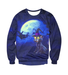 Surreal Santa & Kitty Ugly Christmas Sweaters For Men & Women