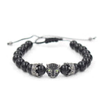 Black Leopard Crystal Eye Bracelet