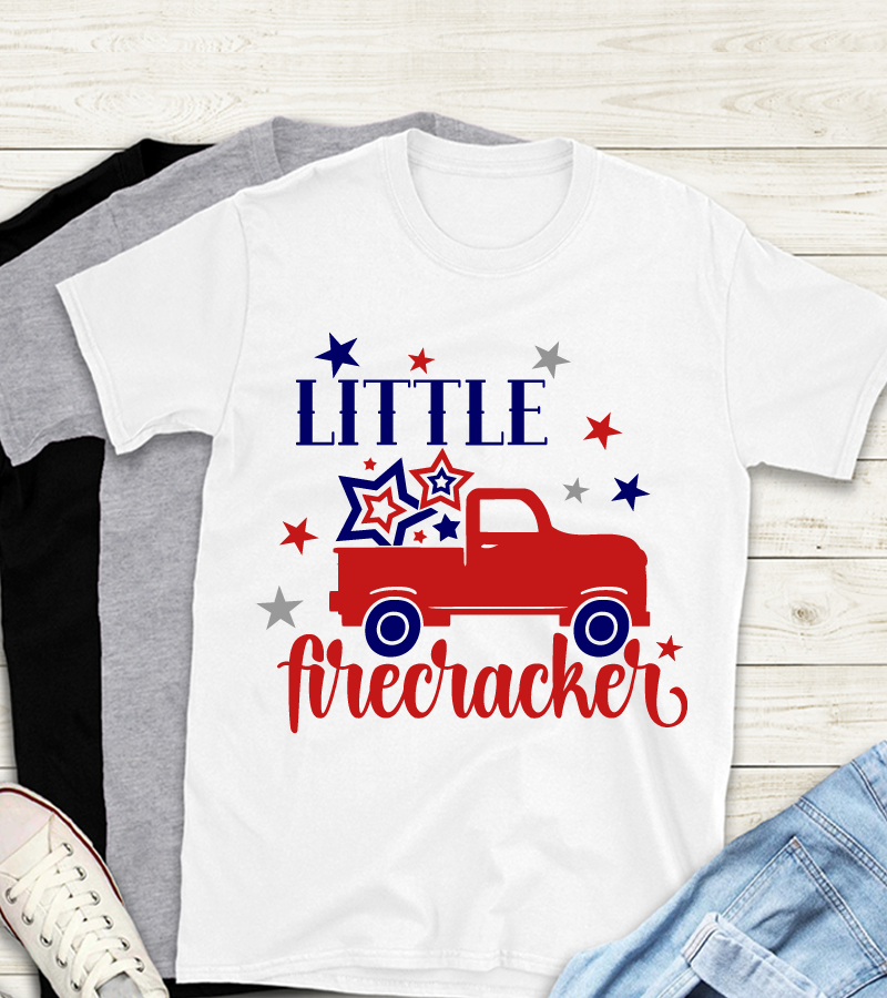 Little Firecracker Fourth of July Children Shirt