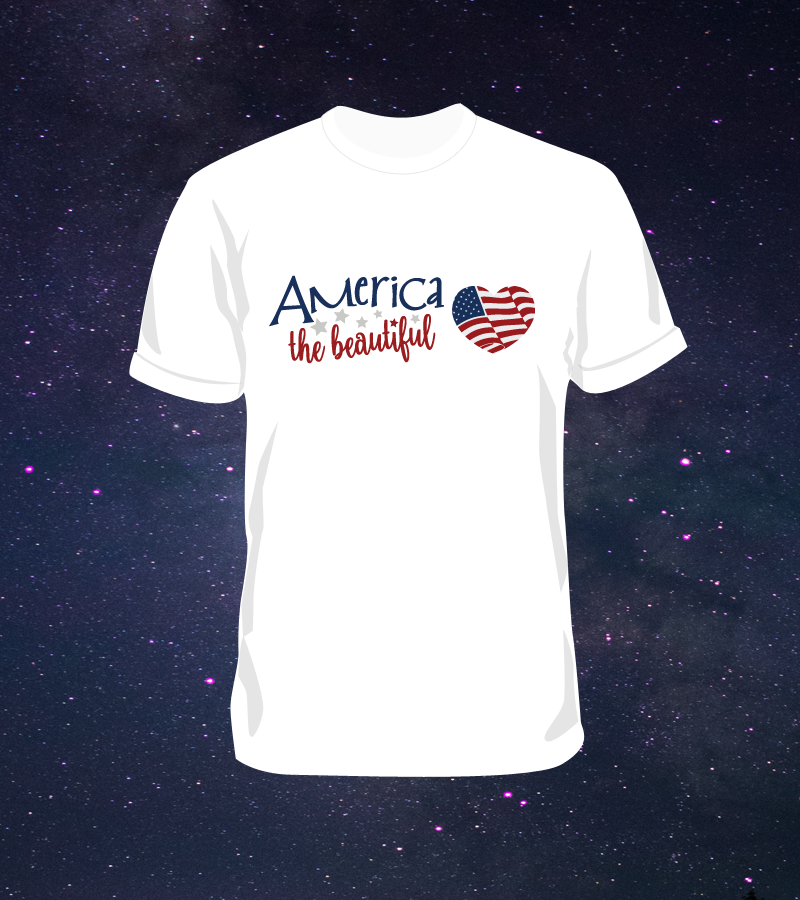 America is Beautiful July 4th Shirt
