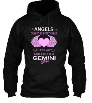Gemini Angel T Shirt Hoodie