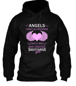 Angel Sagittarius T Shirt Hoodie 