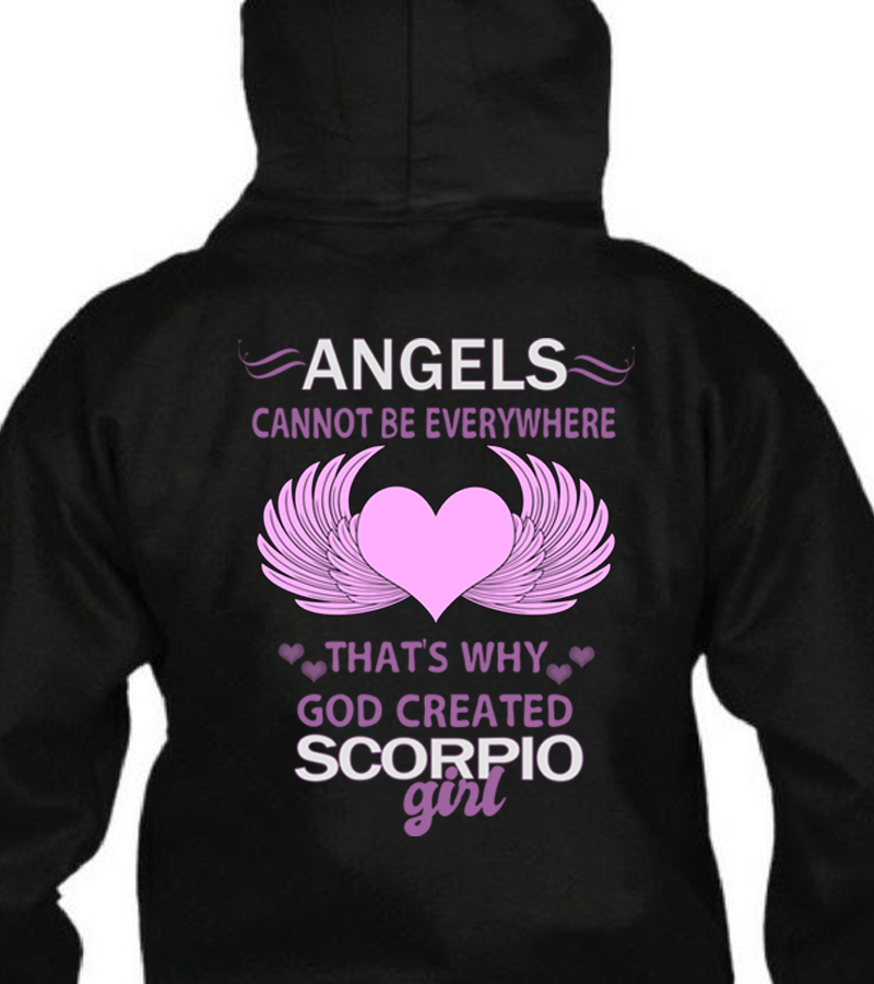 Angel Scorpio T Shirt Hoodie 