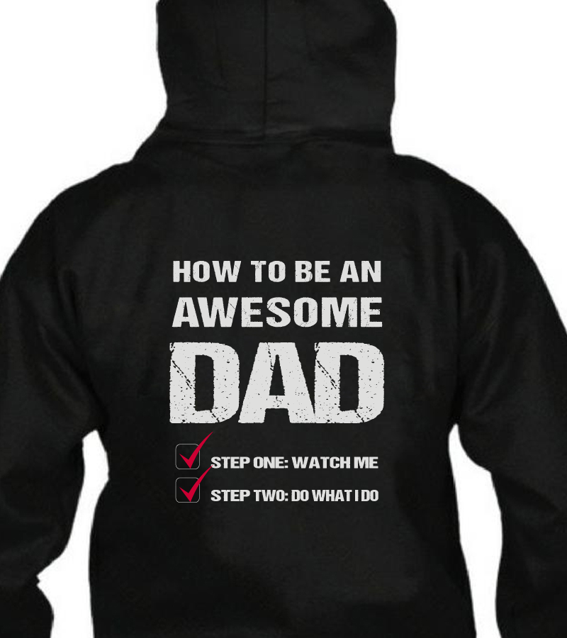 How to be Awesome Dad Shirt Fathers Day Gift