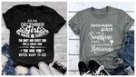 December Combo Offer Pack of Two Women Tees Best Selling Designs Sunshine and 3 Sides