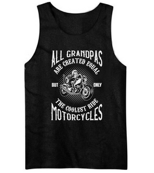 Only Cool Grandpas Ride Motorcycles T-Shirt White Variant
